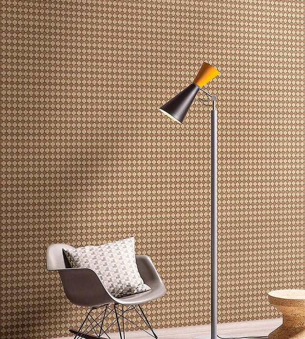 Scalamandre Tempo Bronze Wallpaper SCWP884590003