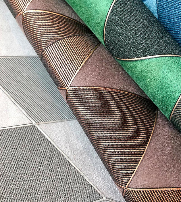 Scalamandre Cadence Bronze Wallpaper Sample SCWP884600002