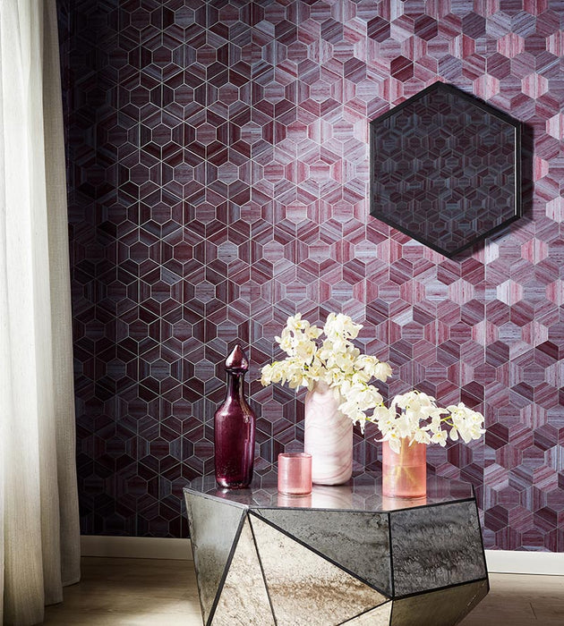 Scalamandre Hive - Slub Creme Wallpaper Sample SCWP884700001