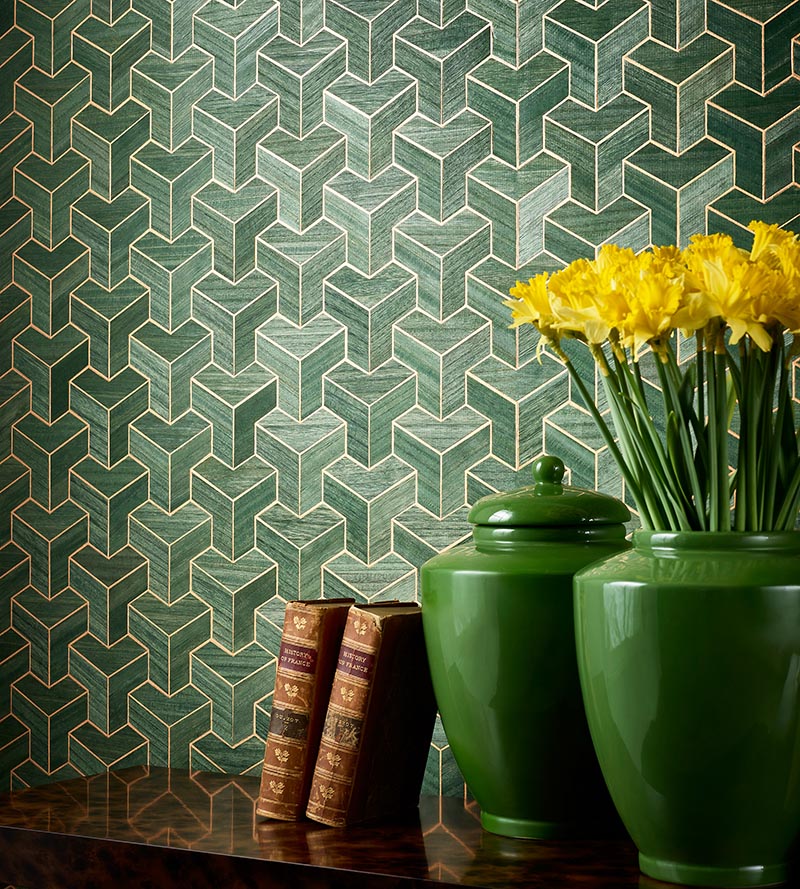 Scalamandre Forte - Wood Steel Wallpaper SCWP884720005