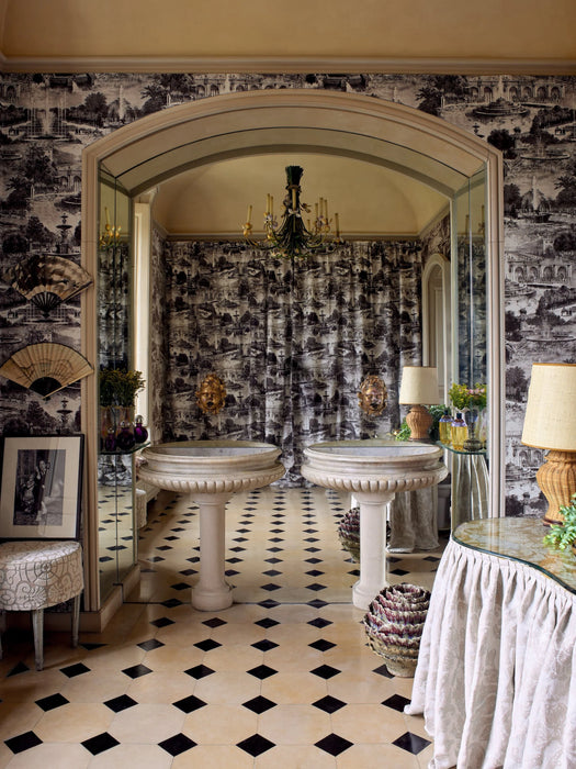 Pierre Frey Les fontainiers Graphite Fabric Sample F4096001