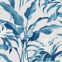 Seabrook Designs Palma Blue Lagoon & Grey Wallpaper SG10302