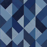 Seabrook Designs Marquetry Blue Lagoon Wallpaper SG11102