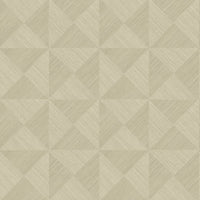 Seabrook Designs Geo Inlay Khaki Wallpaper SG11703
