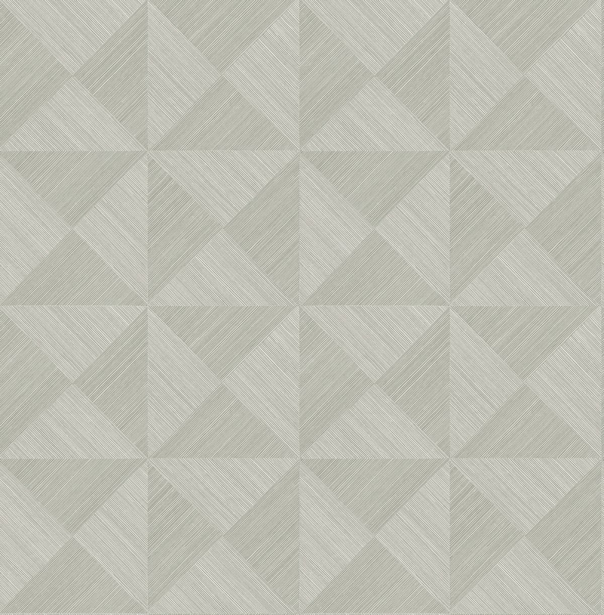 Seabrook Designs Geo Inlay Lunar Grey Wallpaper SG11708