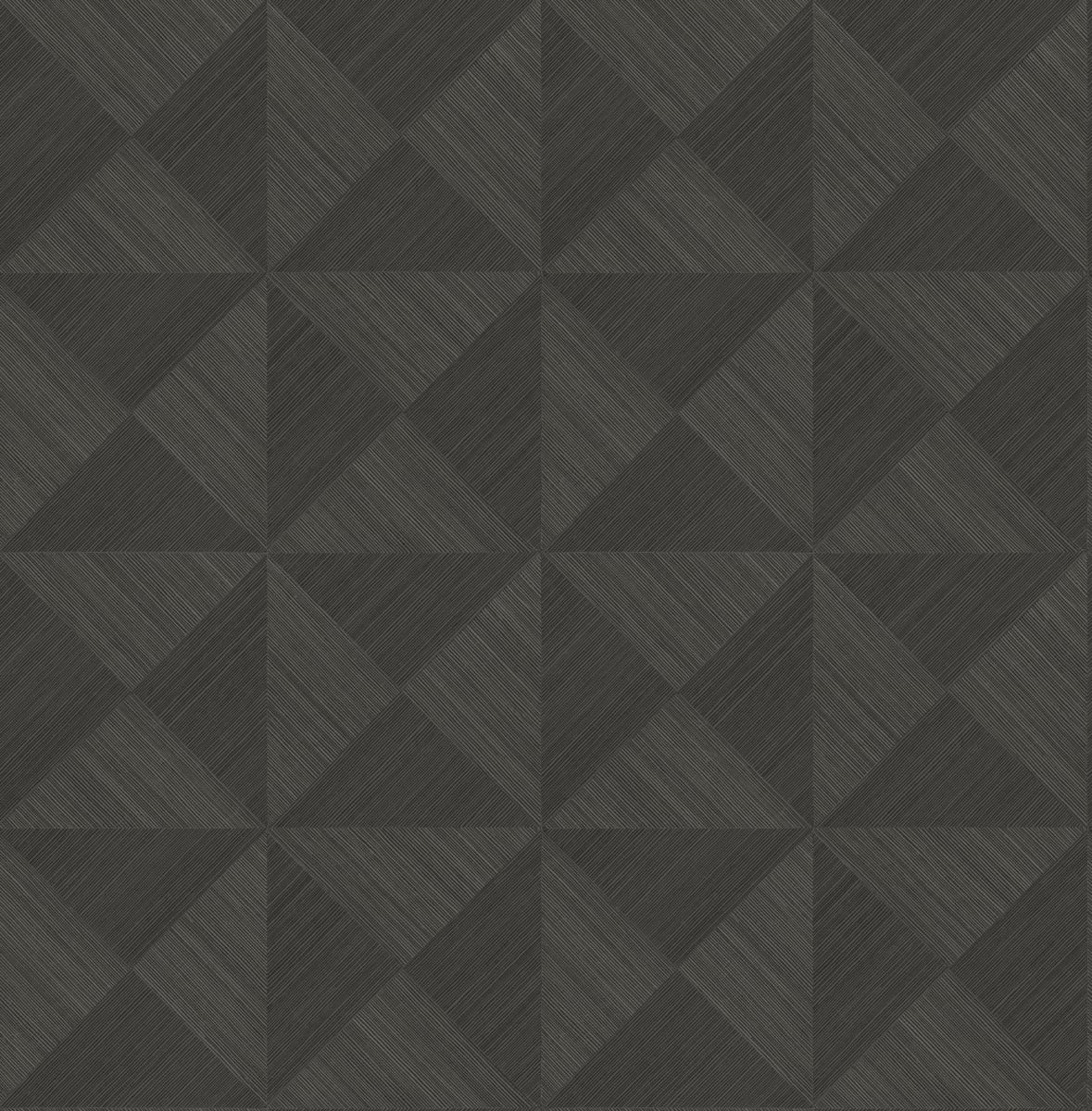 Seabrook Designs Geo Inlay Charcoal Wallpaper SG11710