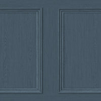 Seabrook Designs Faux Wood Panel Denim Blue Wallpaper SG11802