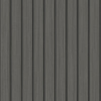 Seabrook Designs Faux Wooden Slats Charcoal Wallpaper SG12106
