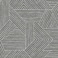 Seabrook Designs Etched Geometric Pewter Wallpaper SG12406