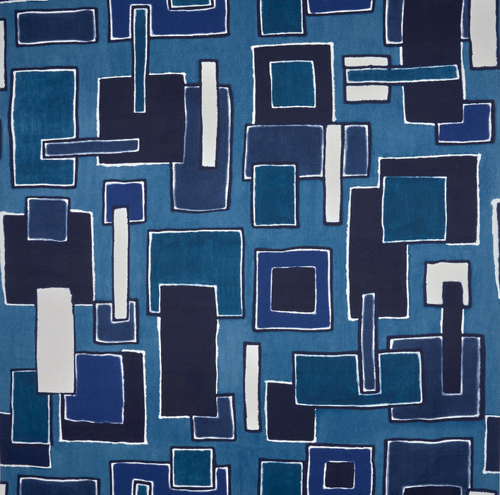 Pierre Frey Medina Indigo Fabric F3945001