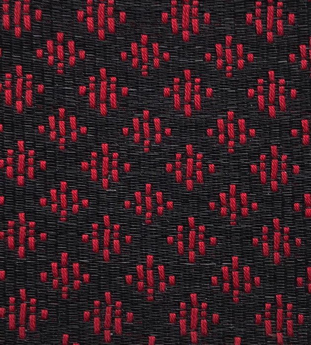 Old World Weavers Appaloosa Horsehair Red / Black Fabric SKA6130002