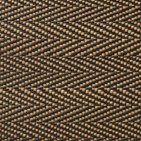 Old World Weavers Milzig Herringbone - Horsehair Brown / Black Fabric SKMI650002