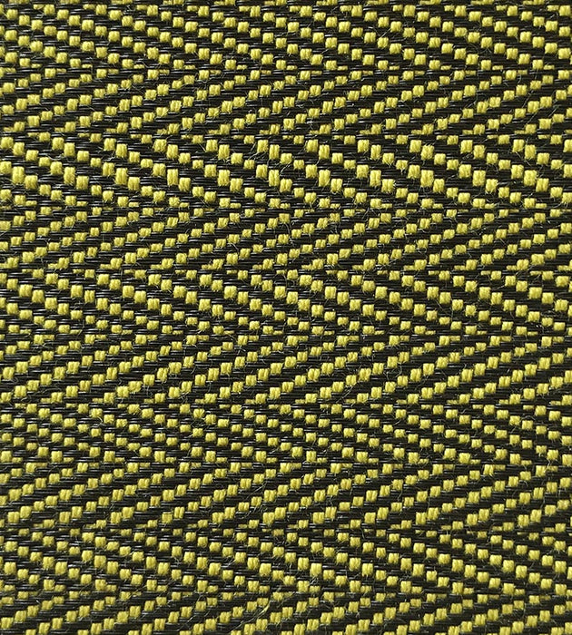Old World Weavers Milzig Herringbone - Horsehair Chartreuse / Black Fabric Sample SKMI650044