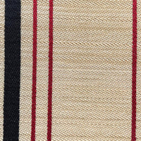 Old World Weavers Ardennais Silk Horsehair Beige / Black / Red Fabric SKB1000074