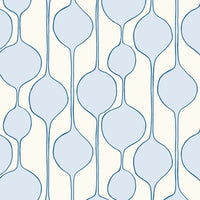 Seabrook Designs Minimalist Geometric  Baby Blue Wallpaper SL80102