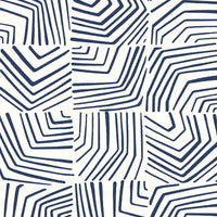 Seabrook Designs Linework Maze Imperial Blue Wallpaper SL80212