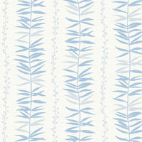Seabrook Designs Summer Garland  Sky Blue Wallpaper SL80502