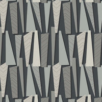 Seabrook Designs Geometric Shadows  Onyx Wallpaper SL80810