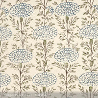 Lisa Fine Samode Wallpaper Indigo/Almost White Wallpaper SAMW-01