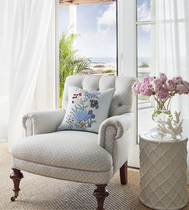 Old World Weavers Las Vistas Sheer White Fabric Sample SU04570001