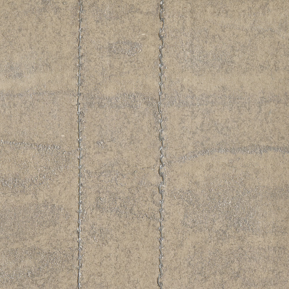 Maya Romanoff Stitched Vertical Silver Wallpaper Sample MR-SV-58-055-S