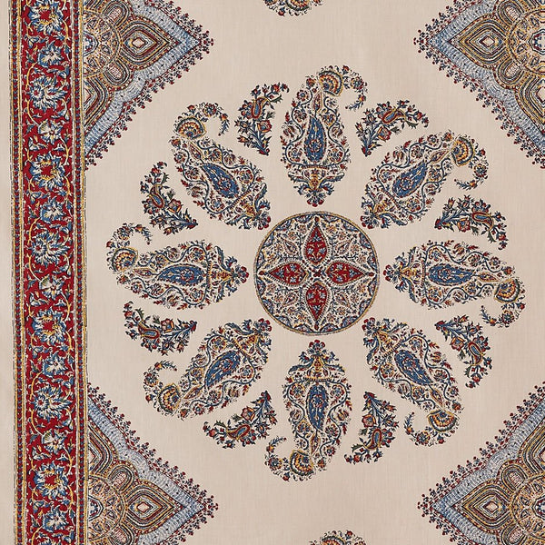 Peter Dunham Samarkand Blue/Red Fabric Sample 111SMK01
