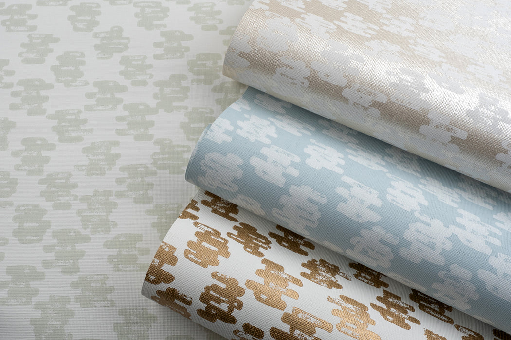 Perennials Tinta Ice Blue Wallpaper PD109-798