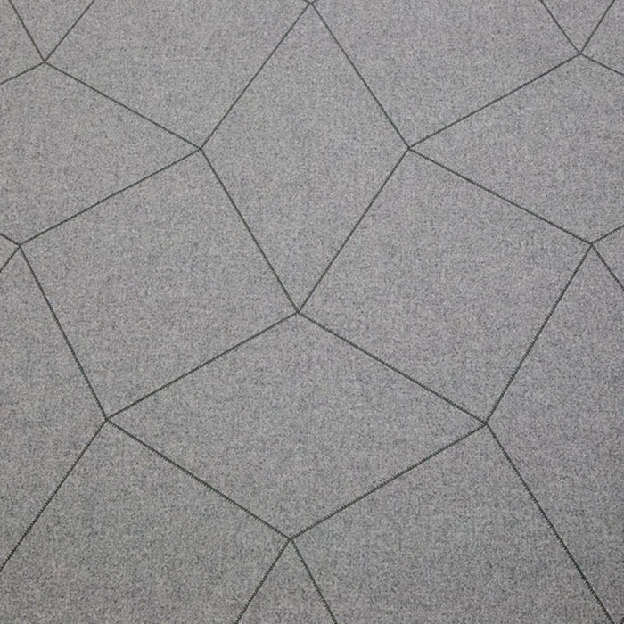 Maya Romanoff Cozy Day Dreamer Grey Fleece w/Charcoal Wallpaper Sample MR-CZ-5X02-M