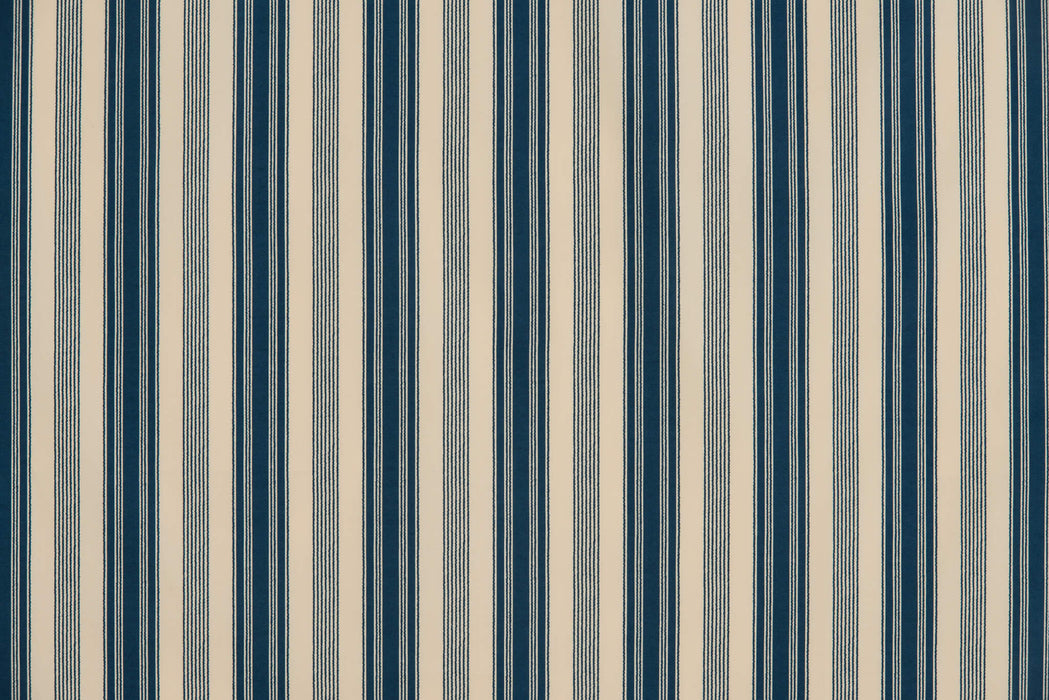 Le Manach Malmaison - Rayure Bleu Fabric Sample L3537001