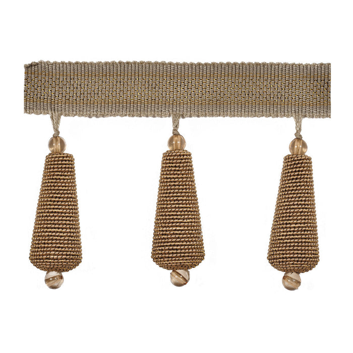 Kravet Design Gilded Teardrop Rose Gold Trim Sample T30612.417.0