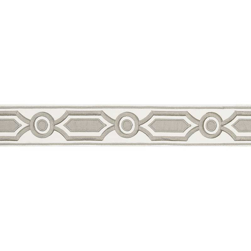Brunschwig & Fils Ganden Tape Grey Trim Sample T8019105.11.0