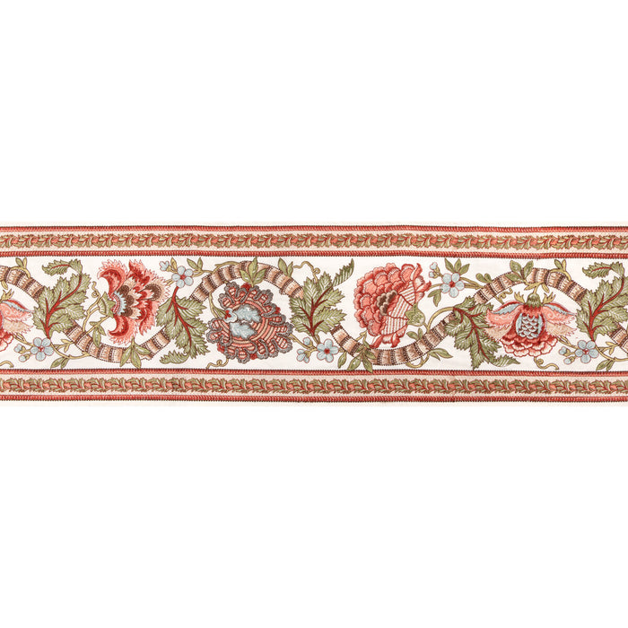 Brunschwig & Fils Lauris Border Apricot/Sage Trim T8024102.324.0