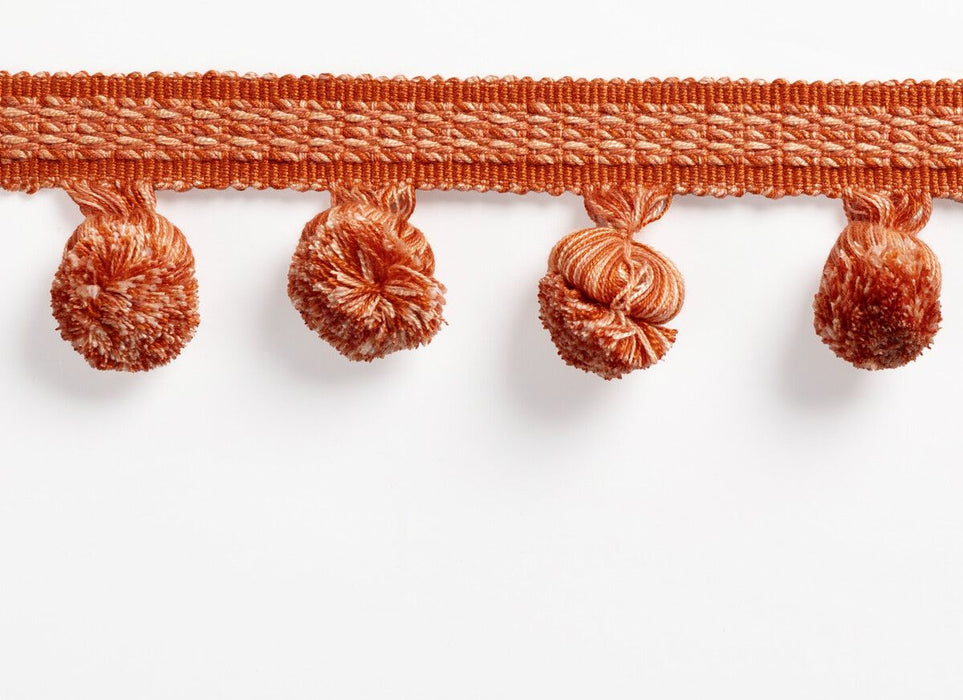 Brunschwig & Fils Montcel Pom Fringe Spice Trim Sample T8025105.12.0