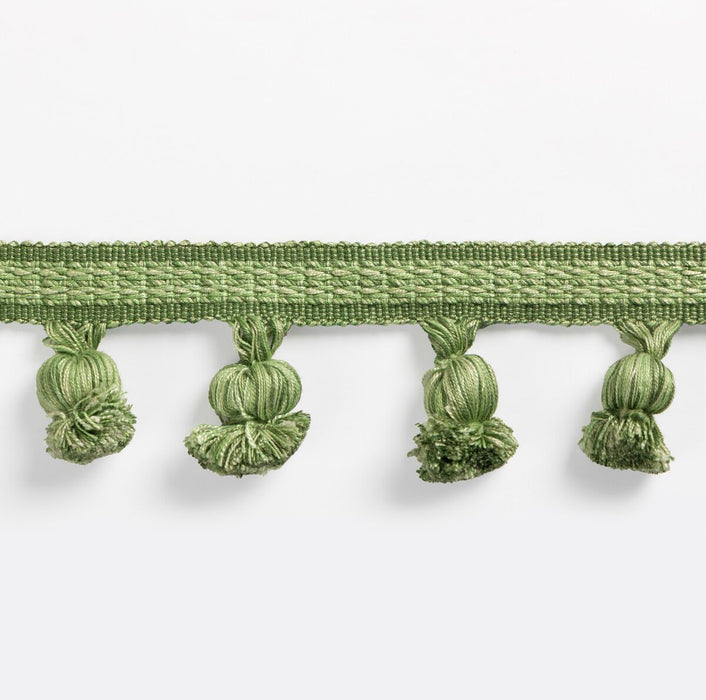 Brunschwig & Fils Montcel Pom Fringe Green Trim Sample T8025105.3.0