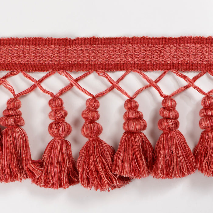 Brunschwig & Fils Montcel Tassel Fringe Red Trim Sample T8025106.19.0