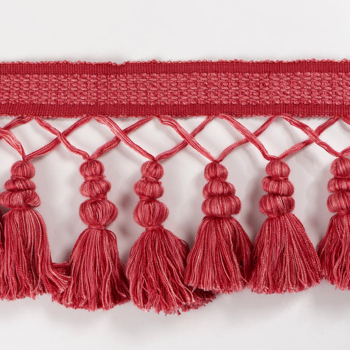 Brunschwig & Fils Montcel Tassel Fringe Rose Trim Sample T8025106.7.0
