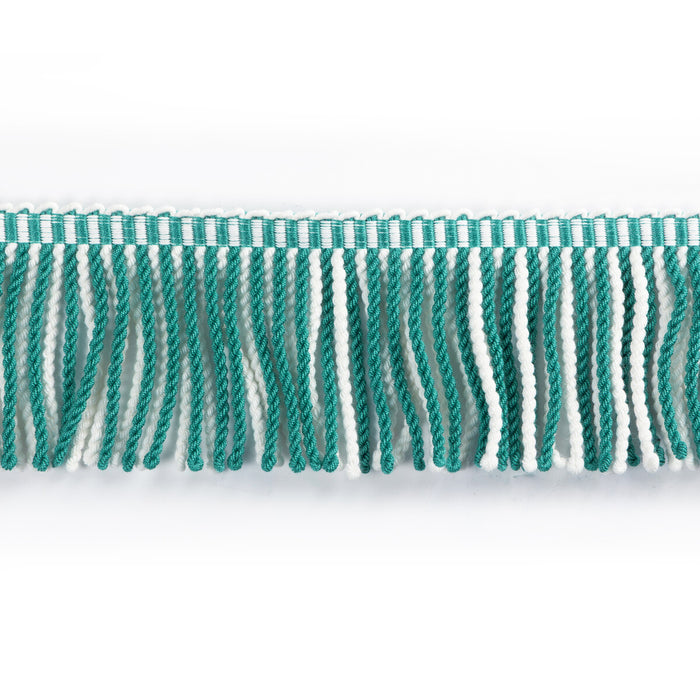 Brunschwig & Fils Savoie Bullion Aqua/Ivory Trim Sample T8026104.13.0