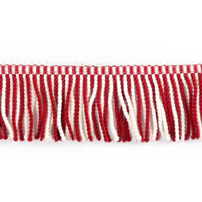 Brunschwig & Fils Savoie Bullion Red/Ivory Trim Sample T8026104.19.0