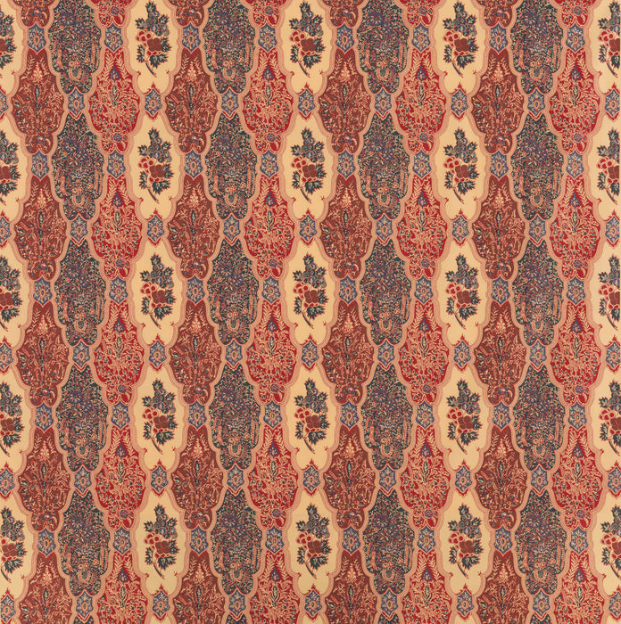 Le Manach Batik Raisin Prune Fabric Sample L3673004