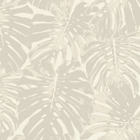 Seabrook Designs Jamaica Tan And Off-white Wallpaper TA20005