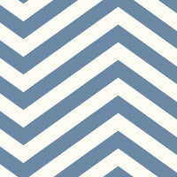 Seabrook Designs Jamaica Chevron Teal And White Wallpaper TA20602