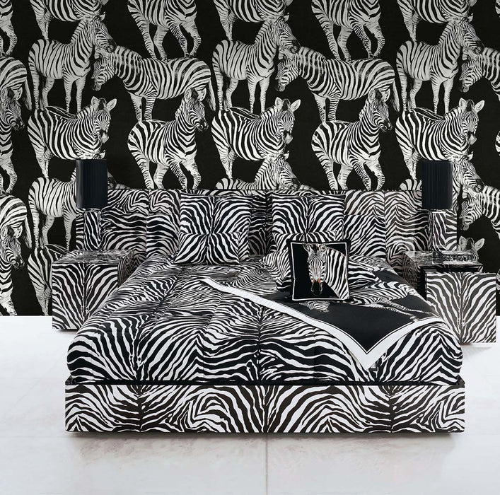 Seabrook Designs Zebra Romance Contrasto Wallpaper TCW007TCAHOUZ011