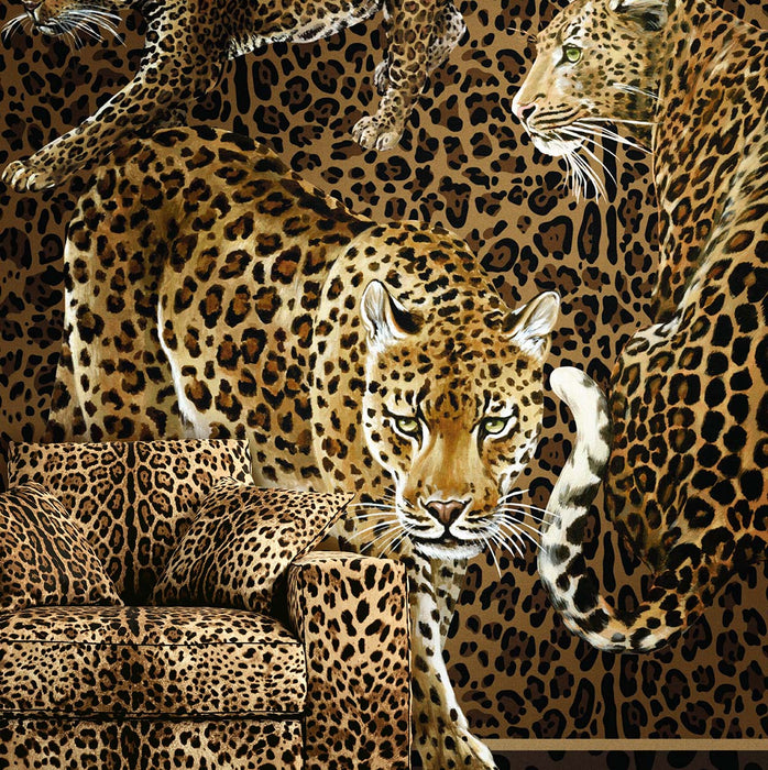 Seabrook Designs Leopardo Incognito Mural Jemma Wallpaper Sample TCW009TCAI5UL040