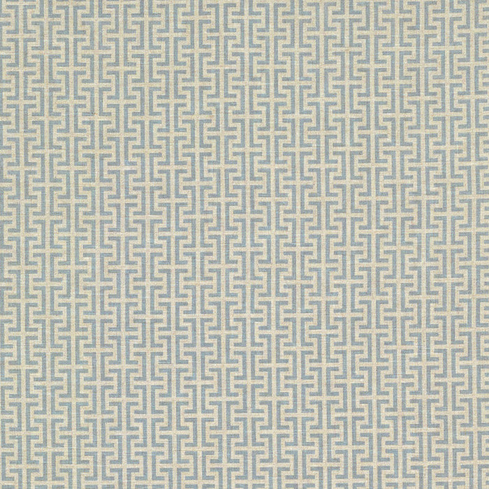 Schumacher Temple Blue Fabric TEMP001