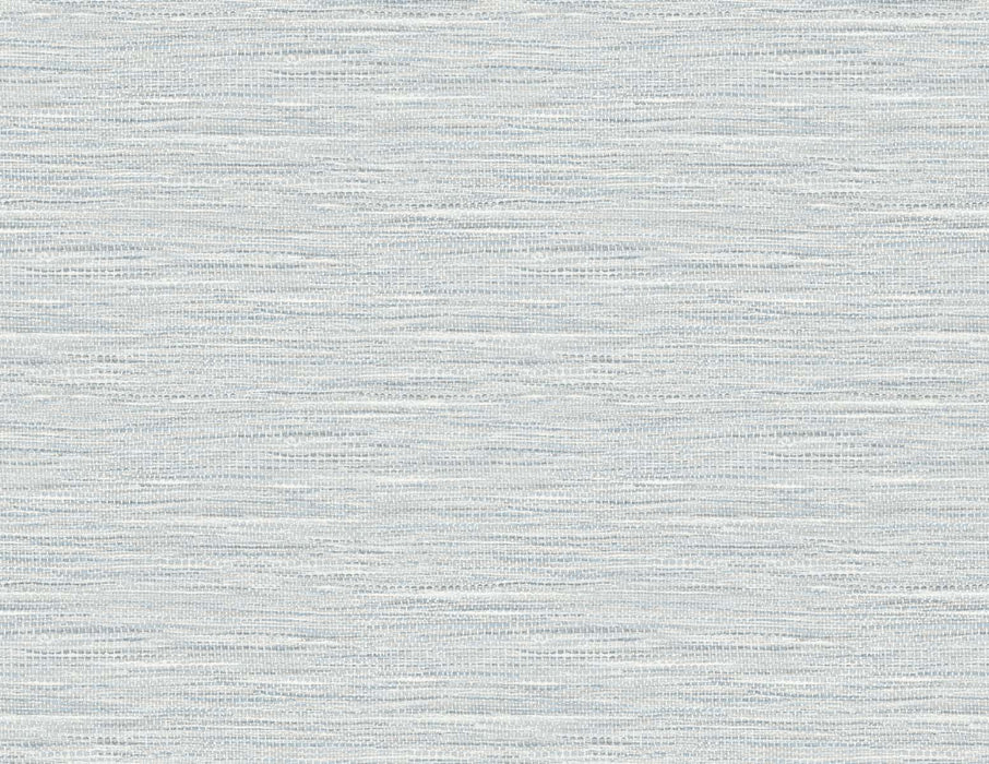 Seabrook Designs Braided Faux Jute Cornflower Blue Wallpaper Sample TG60404