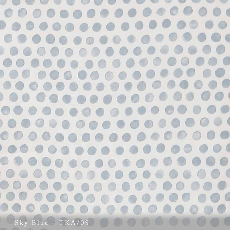 Lisa Fine Tika Sky Blue Fabric Sample TKA-08