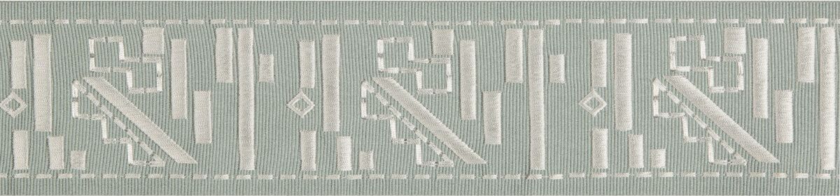 Lee Jofa Modern Fraktur Haze/Silver Trim Sample TL10162.353.0