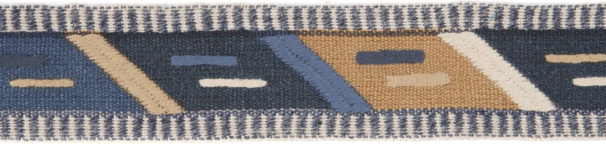 Lee Jofa Abbe Tape Camel/blue Trim TL10167.165.0
