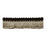 Lee Jofa Cut Ruche Two Brown & Flax Trim Sample TL10184.616.0