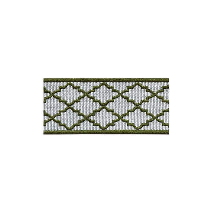 Lee Jofa Moroccan Emb Border Green Trim Sample TL10186.316.0